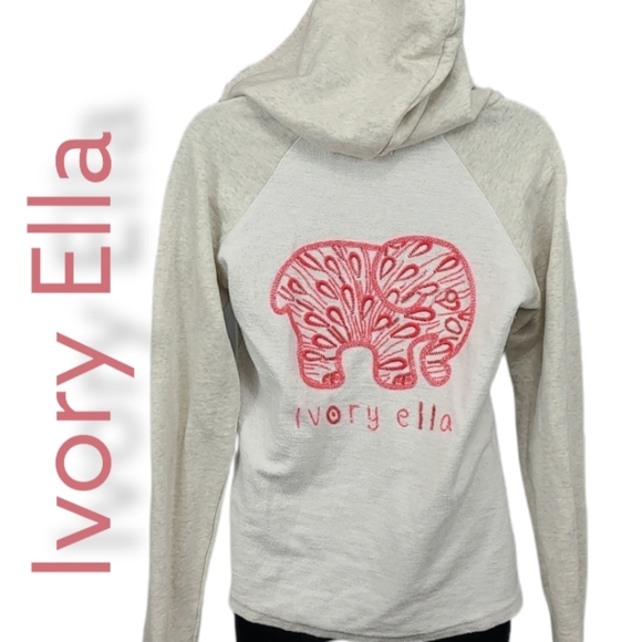 Ivory Ella Beaded Hoodie - Picture 2 of 8